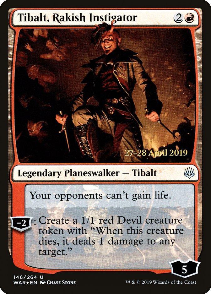 Tibalt, Rakish Instigator [War of the Spark Prerelease Promos] - La Boîte Mystère ( The Mystery Box)