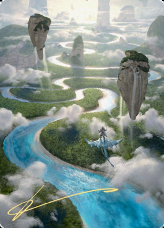 Clearwater Pathway Art Card (Gold-Stamped Signature) [Zendikar Rising Art Series] - La Boîte Mystère ( The Mystery Box)