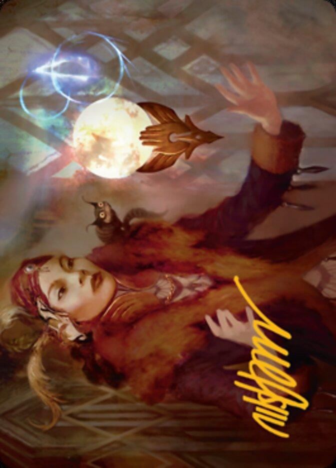 Misfortune Teller Art Card (Gold-Stamped Signature) [Streets of New Capenna Art Series] - La Boîte Mystère ( The Mystery Box)