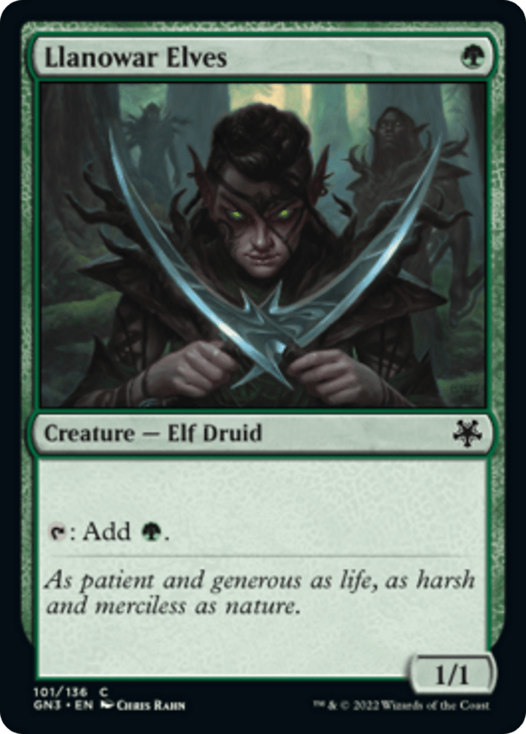 Llanowar Elves [Game Night: Free-for-All] - La Boîte Mystère ( The Mystery Box)