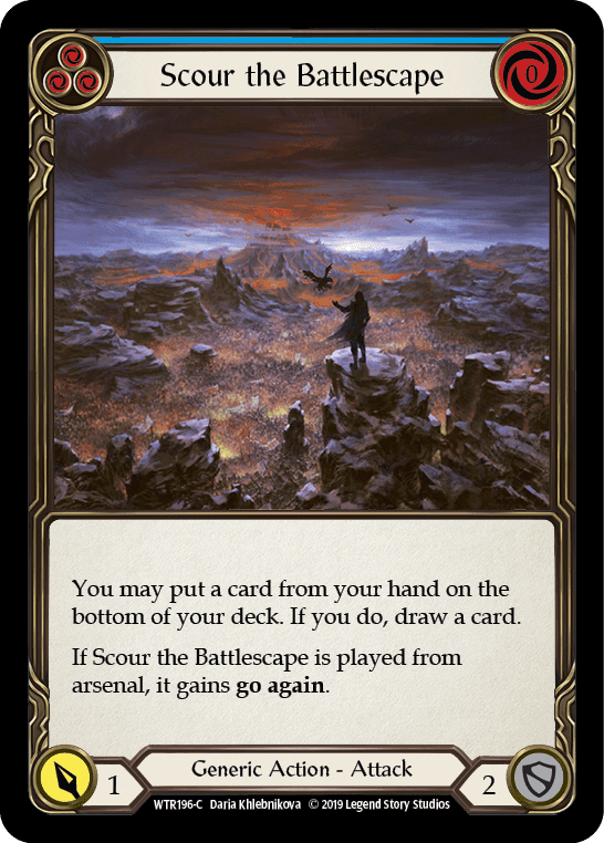 Scour the Battlescape (Blue) [WTR196-C] Alpha Print Normal - La Boîte Mystère ( The Mystery Box)