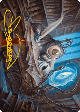 Unblinking Observer Art Card (Gold-Stamped Signature) [Innistrad: Midnight Hunt Art Series] - La Boîte Mystère ( The Mystery Box)