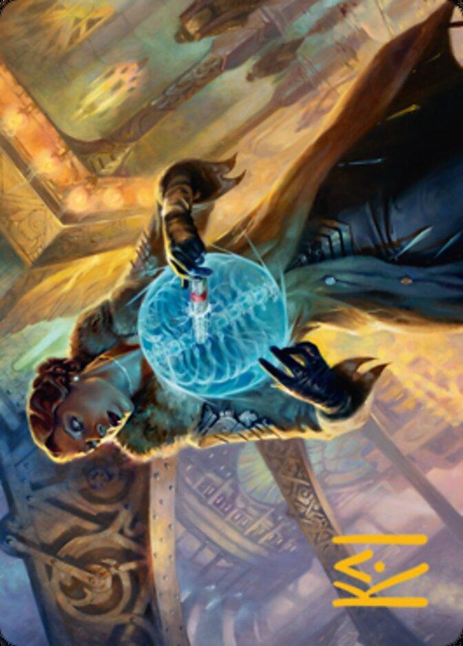 Writ of Return Art Card (Gold-Stamped Signature) [Streets of New Capenna Art Series] - La Boîte Mystère ( The Mystery Box)