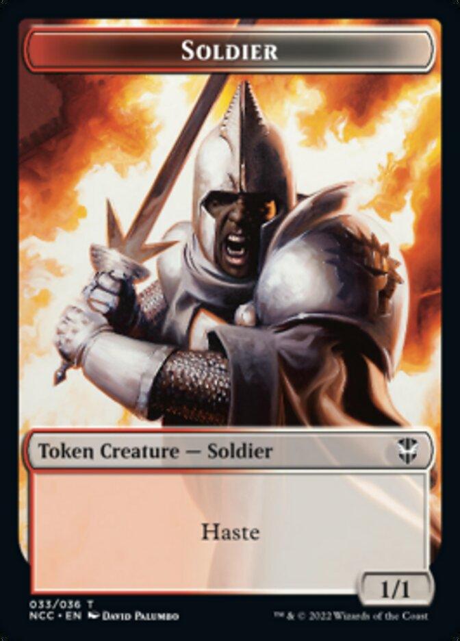 Soldier (33) // Devil Double-sided Token [Streets of New Capenna Commander Tokens] - La Boîte Mystère ( The Mystery Box)