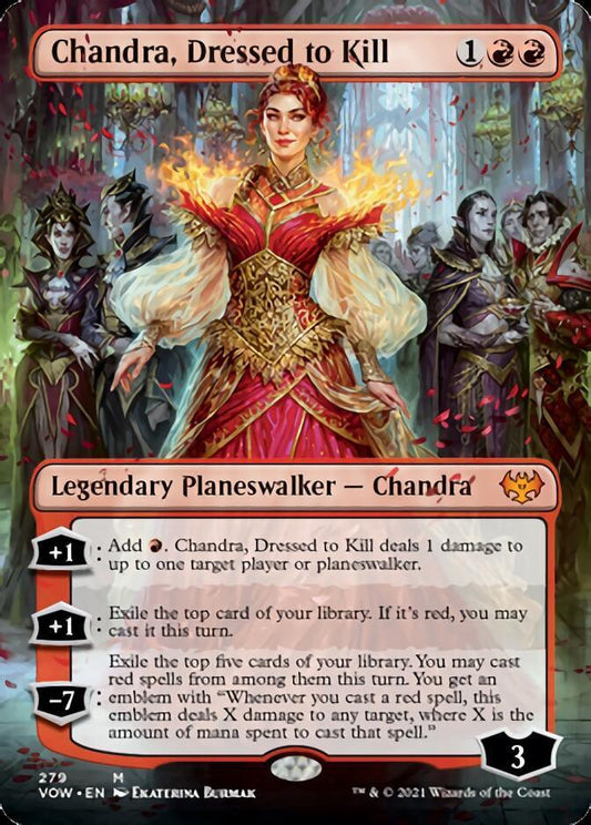 Chandra, Dressed to Kill (Borderless) [Innistrad: Crimson Vow] - La Boîte Mystère ( The Mystery Box)