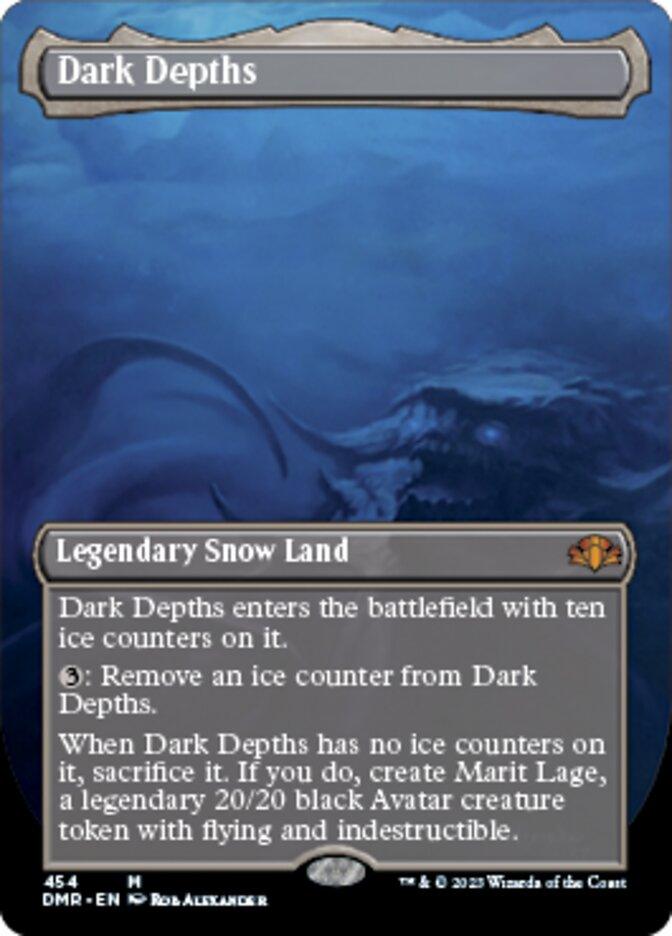 Dark Depths (Borderless Alternate Art) [Dominaria Remastered] - La Boîte Mystère ( The Mystery Box)