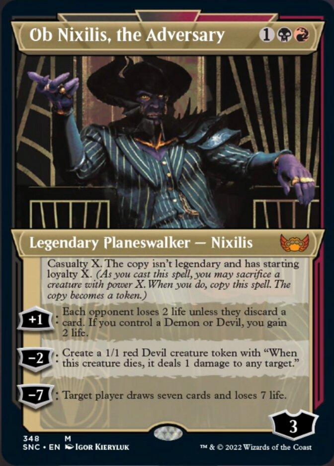Ob Nixilis, the Adversary (Showcase Art Deco) [Streets of New Capenna] - La Boîte Mystère ( The Mystery Box)