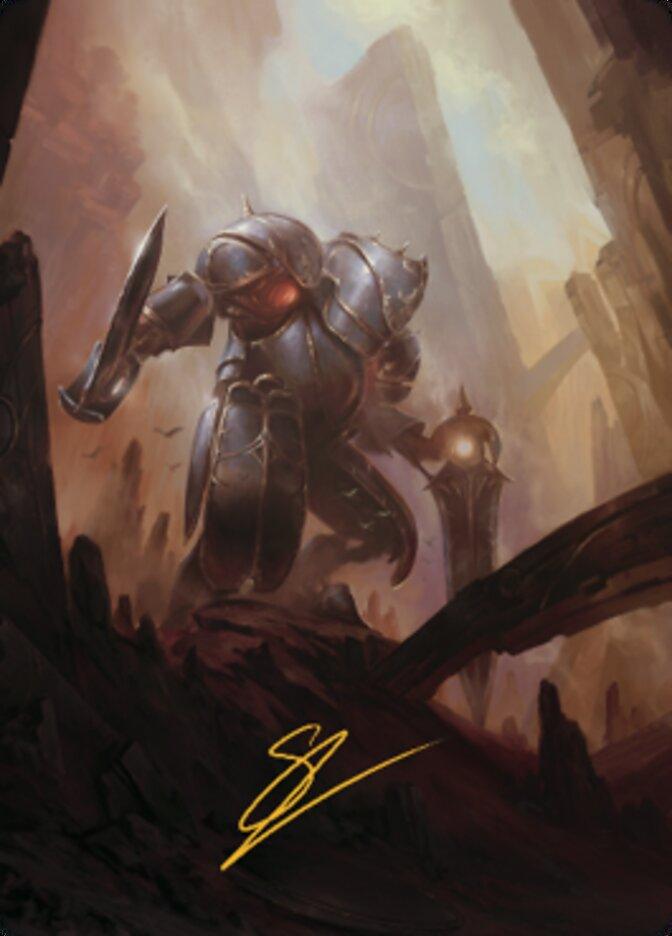 Mountain Art Card (Gold-Stamped Signature) [The Brothers' War Art Series] - La Boîte Mystère ( The Mystery Box)