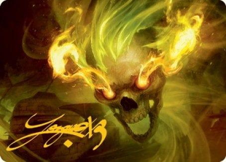 Flameskull Art Card (Gold-Stamped Signature) [Dungeons & Dragons: Adventures in the Forgotten Realms Art Series] - La Boîte Mystère ( The Mystery Box)