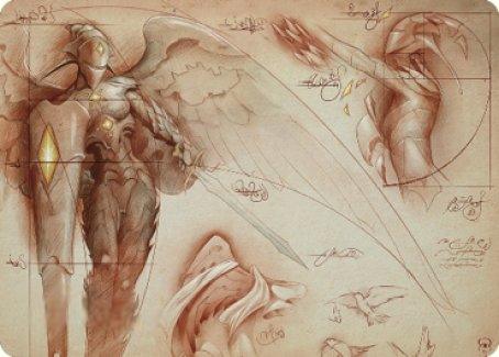 Platinum Angel Art Card [The Brothers' War Art Series] - La Boîte Mystère ( The Mystery Box)