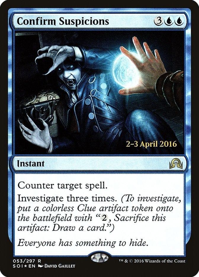 Confirm Suspicions [Shadows over Innistrad Prerelease Promos] - La Boîte Mystère ( The Mystery Box)