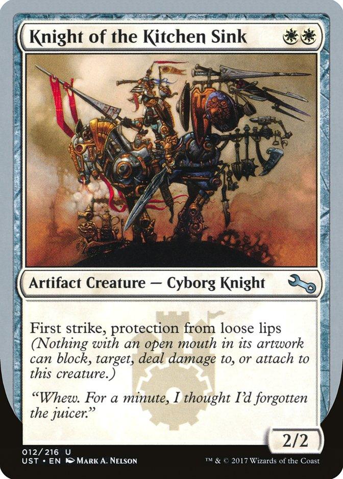 Knight of the Kitchen Sink ("protection from loose lips") [Unstable] - La Boîte Mystère ( The Mystery Box)