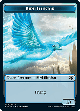 Bird Illusion // Elf Warrior Double-Sided Token [Game Night: Free-for-All Tokens] - La Boîte Mystère ( The Mystery Box)