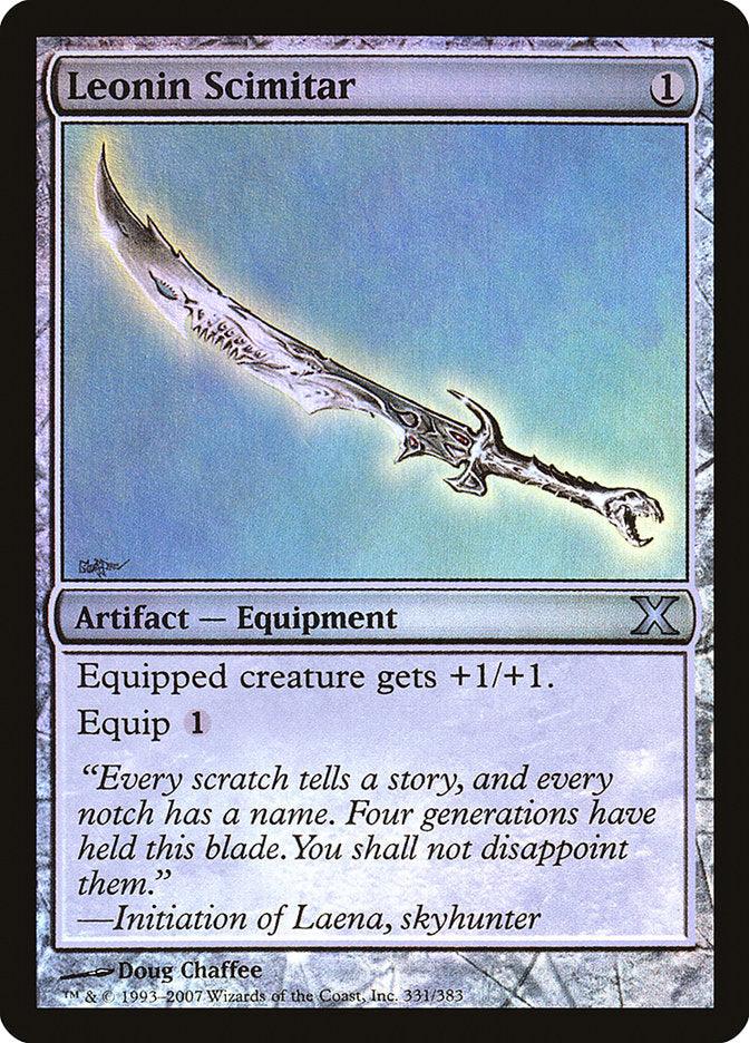 Leonin Scimitar (Premium Foil) [Tenth Edition] - La Boîte Mystère ( The Mystery Box)