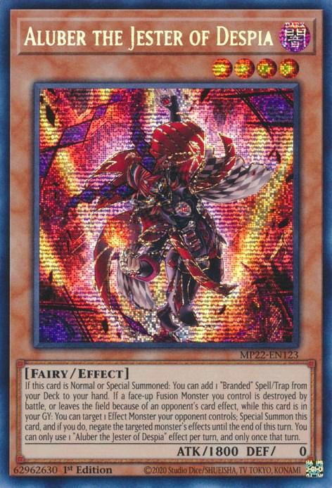 Aluber the Jester of Despia [MP22-EN123] Prismatic Secret Rare - La Boîte Mystère ( The Mystery Box)