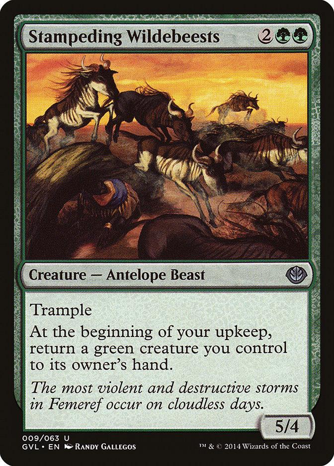 Stampeding Wildebeests (Garruk vs. Liliana) [Duel Decks Anthology] - La Boîte Mystère ( The Mystery Box)
