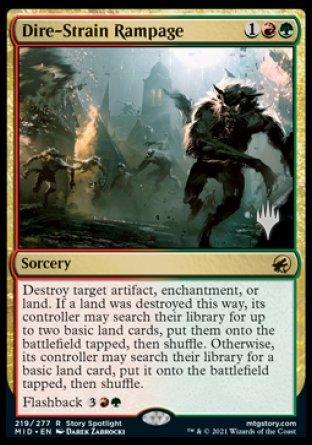 Dire-Strain Rampage (Promo Pack) [Innistrad: Midnight Hunt Promos] - La Boîte Mystère ( The Mystery Box)