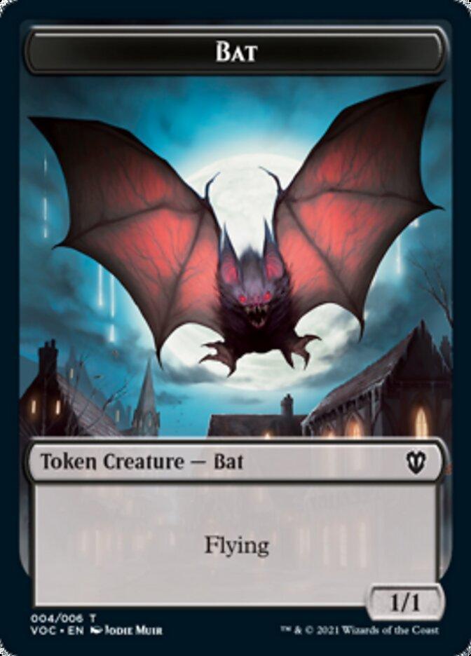 Blood // Bat Double-sided Token [Innistrad: Crimson Vow Commander Tokens] - La Boîte Mystère ( The Mystery Box)