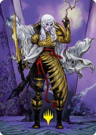 The Wandering Emperor 1 Art Card (Gold-Stamped Signature) [Kamigawa: Neon Dynasty Art Series] - La Boîte Mystère ( The Mystery Box)
