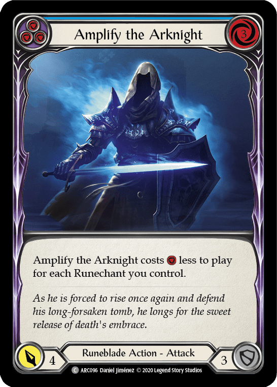 Flesh And Blood Flesh And Blood Single Amplify the Arknight (Blue) [U-ARC096] Unlimited Rainbow Foil