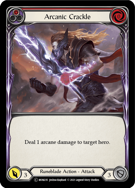 Flesh And Blood Flesh And Blood Single Arcanic Crackle (Red) [U-MON235] Unlimited Normal