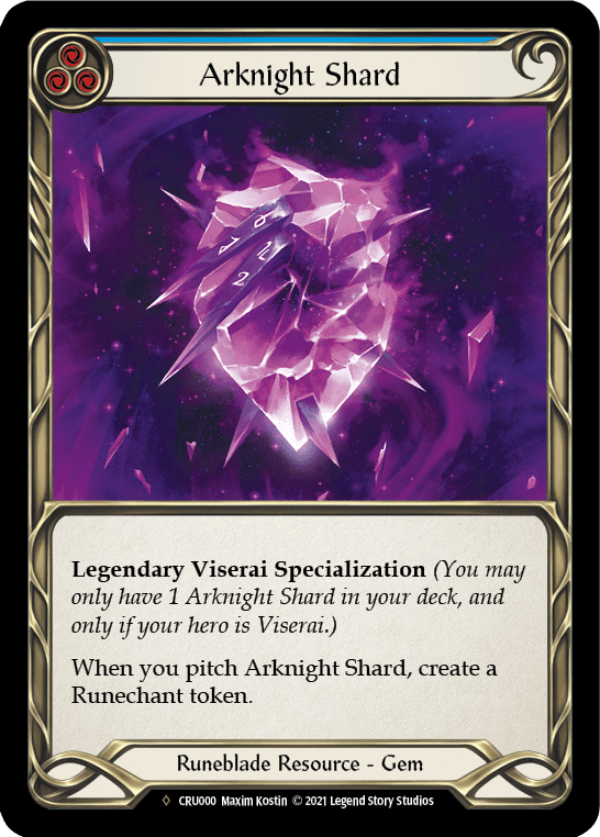 Flesh And Blood Flesh And Blood Single Arknight Shard [U-CRU000-RF] Unlimited Rainbow Foil