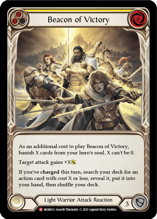 Flesh And Blood Flesh And Blood Single Beacon of Victory [MON033-RF] 1st Edition Rainbow Foil