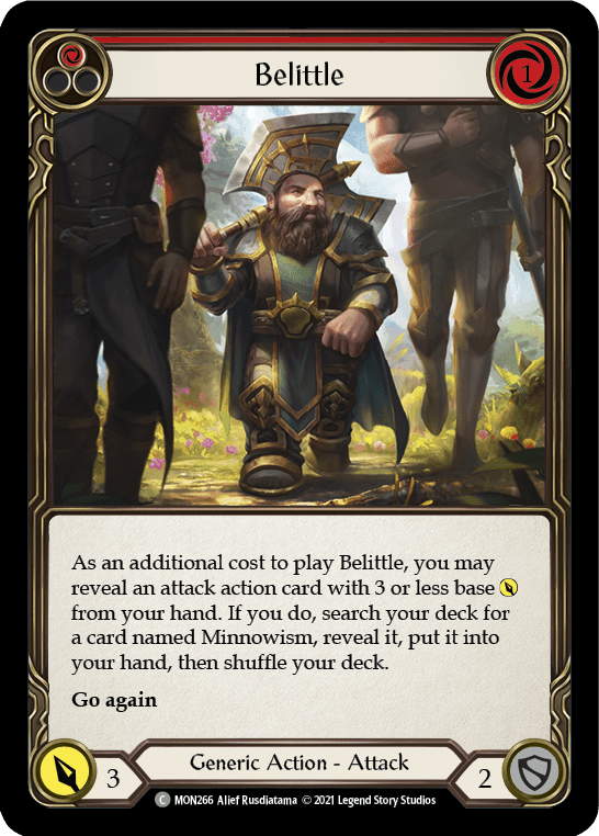 Flesh And Blood Flesh And Blood Single Belittle (Red) [MON266-RF] 1st Edition Rainbow Foil