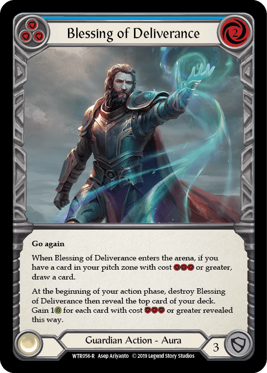 Flesh And Blood Flesh And Blood Single Blessing of Deliverance (Blue) [WTR056-R] Alpha Print Rainbow Foil