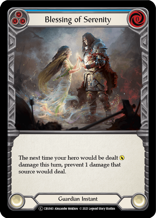 Flesh And Blood Flesh And Blood Single Blessing of Serenity (Blue) [U-CRU043] Unlimited Normal