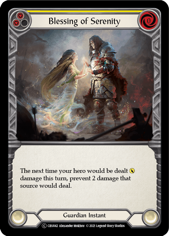 Flesh And Blood Flesh And Blood Single Blessing of Serenity (Yellow) [U-CRU042-RF] Unlimited Rainbow Foil