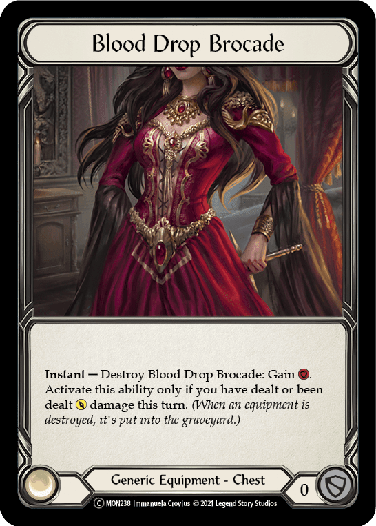 Flesh And Blood Flesh And Blood Single Blood Drop Brocade [U-MON238-RF] Unlimited Rainbow Foil