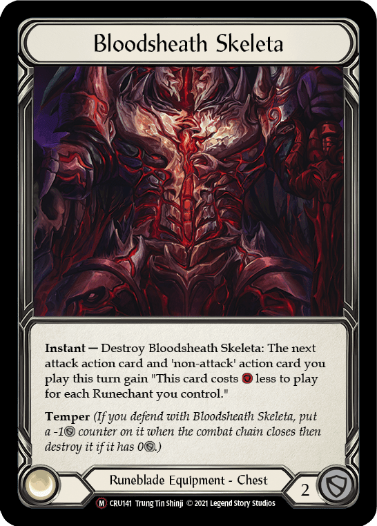 Flesh And Blood Flesh And Blood Single Bloodsheath Skeleta [U-CRU141-RF] Unlimited Rainbow Foil