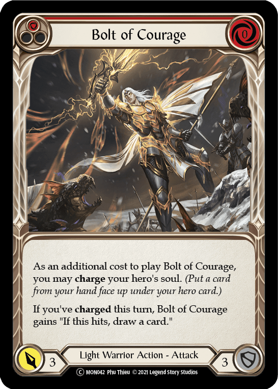 Flesh And Blood Flesh And Blood Single Bolt of Courage (Red) [U-MON042] Unlimited Normal