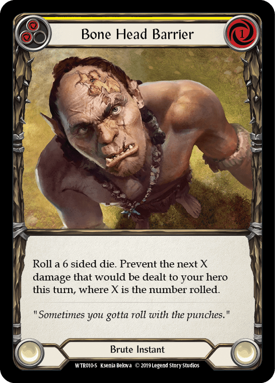 Flesh And Blood Flesh And Blood Single Bone Head Barrier [WTR010-S] Alpha Print Rainbow Foil