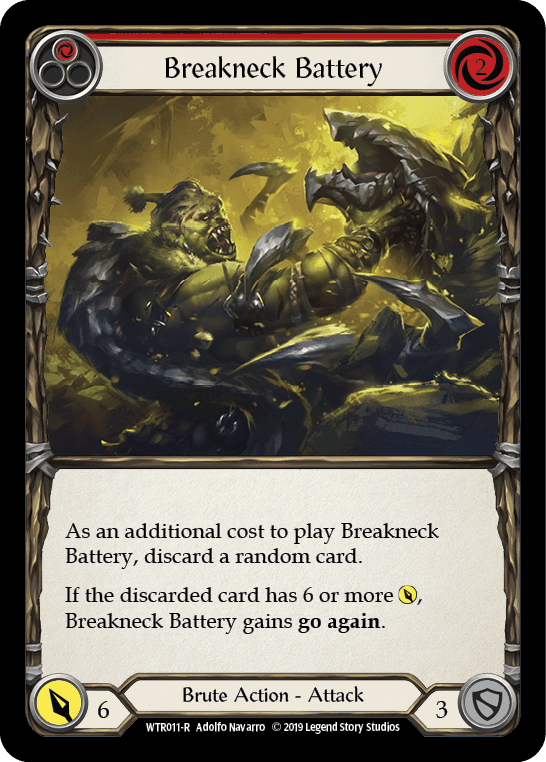 Flesh And Blood Flesh And Blood Single Breakneck Battery (Red) [WTR011-R] Alpha Print Normal