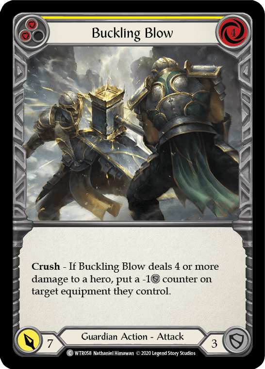 Flesh And Blood Flesh And Blood Single Buckling Blow (Yellow) [U-WTR058] Unlimited Rainbow Foil
