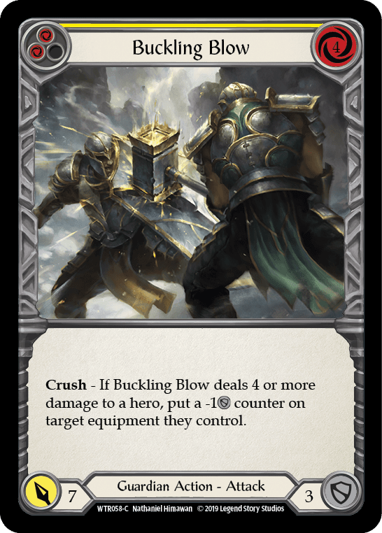 Flesh And Blood Flesh And Blood Single Buckling Blow (Yellow) [WTR058-C] Alpha Print Rainbow Foil