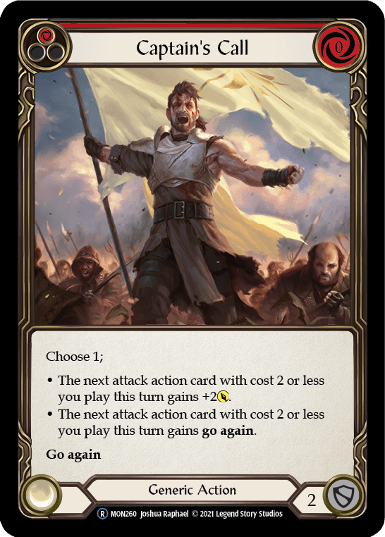 Flesh And Blood Flesh And Blood Single Captain's Call (Red) [U-MON260-RF] Unlimited Rainbow Foil