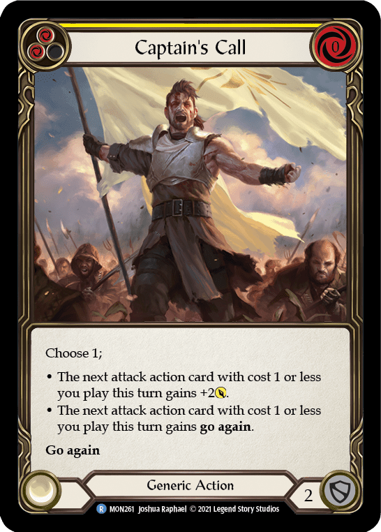 Flesh And Blood Flesh And Blood Single Captain's Call (Yellow) [MON261] 1st Edition Normal