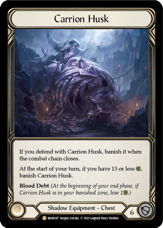 Flesh And Blood Flesh And Blood Single Carrion Husk [MON187-CF] 1st Edition Cold Foil