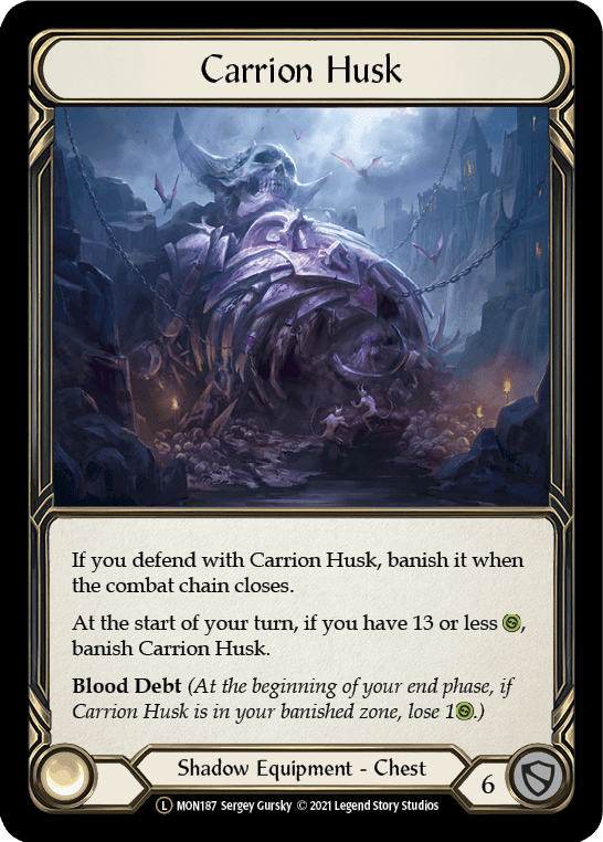 Flesh And Blood Flesh And Blood Single Carrion Husk [U-MON187-RF] Unlimited Rainbow Foil