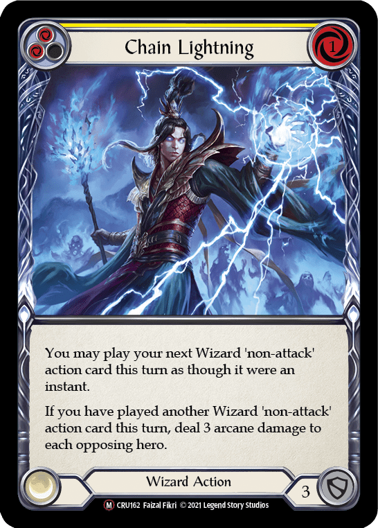 Flesh And Blood Flesh And Blood Single Chain Lightning [U-CRU162-RF] Unlimited Rainbow Foil