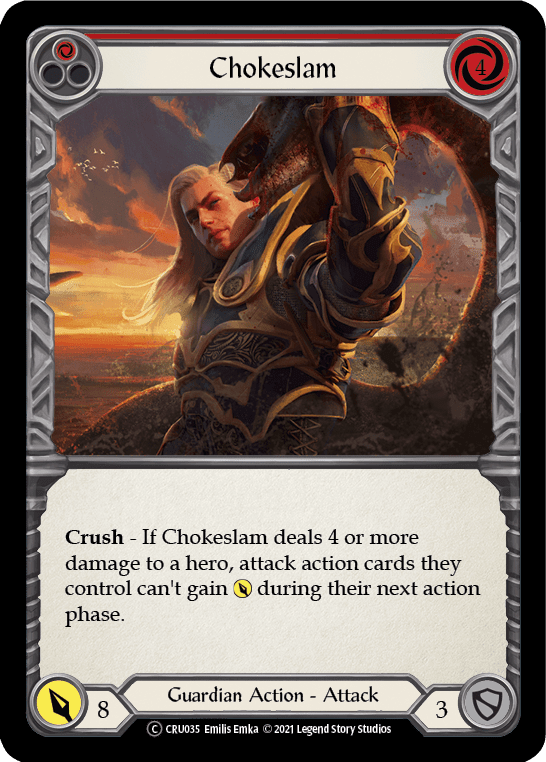 Flesh And Blood Flesh And Blood Single Chokeslam (Red) [U-CRU035-RF] Unlimited Rainbow Foil