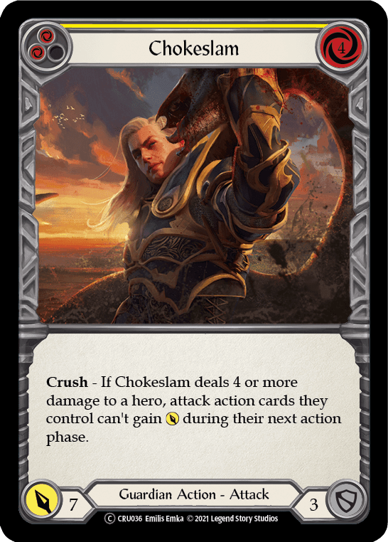 Flesh And Blood Flesh And Blood Single Chokeslam (Yellow) [U-CRU036] Unlimited Normal