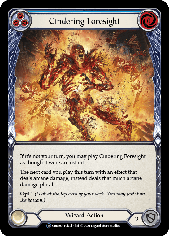 Flesh And Blood Flesh And Blood Single Cindering Foresight (Blue) [U-CRU167] Unlimited Normal