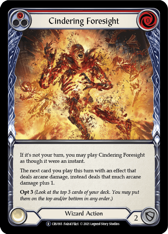 Flesh And Blood Flesh And Blood Single Cindering Foresight (Red) [U-CRU165] Unlimited Normal