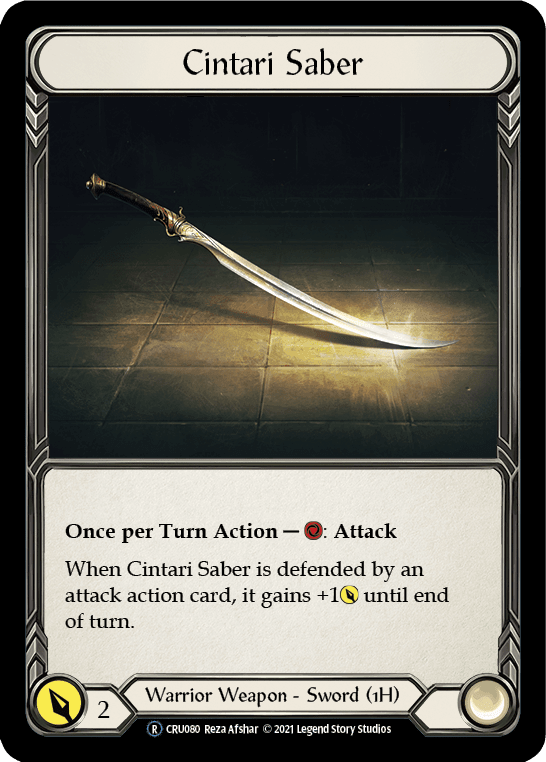 Flesh And Blood Flesh And Blood Single Cintari Saber [U-CRU080-RF] Unlimited Rainbow Foil