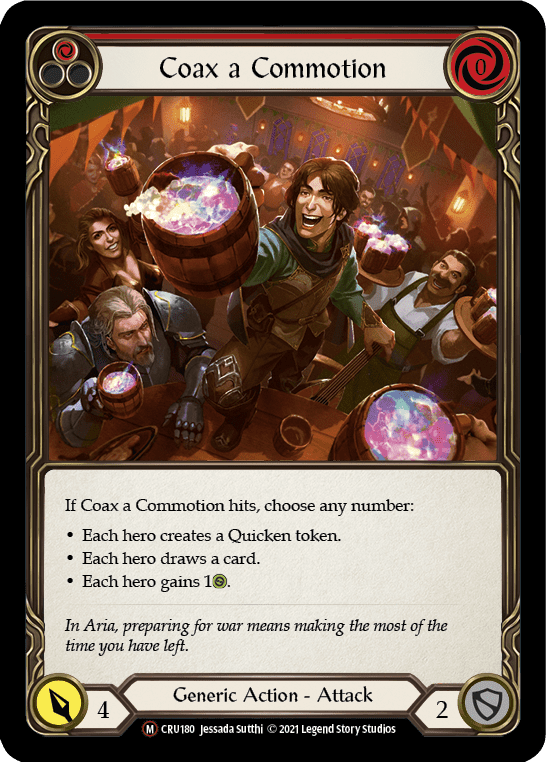 Flesh And Blood Flesh And Blood Single Coax a Commotion [U-CRU180-RF] Unlimited Rainbow Foil