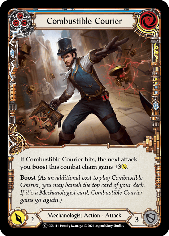 Flesh And Blood Flesh And Blood Single Combustible Courier (Blue) [U-CRU111] Unlimited Normal